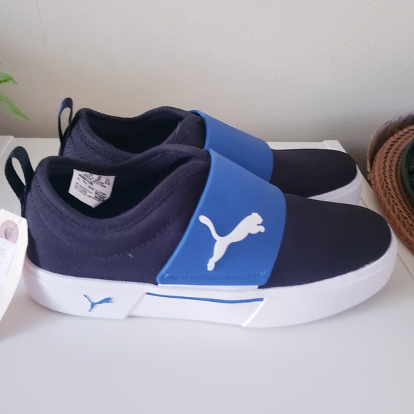 PUMA NWT BPS EL RAY Slip On Canvas Shoes - Youth 2C US - Picture 4 of 10